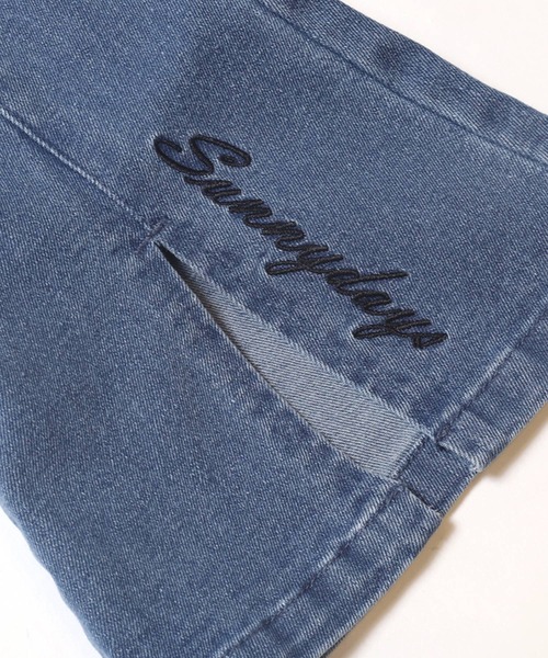 coca（coca）（コカ）の「キッズ　デニム刺繍フレアパンツ（デニムパンツ・キッズ・ブラック/ブルー・150/130/120/140）」の17枚目の写真