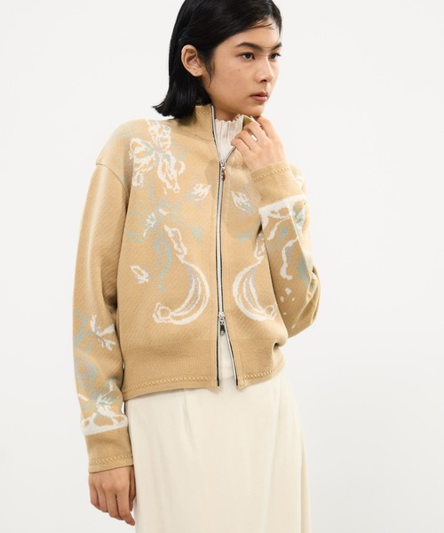 MURRAL/ミューラル】Trillium knit cardigan/トリリアムニット