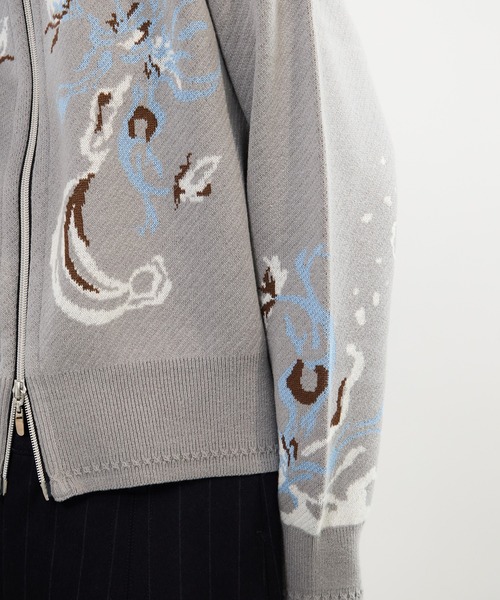 MURRAL/ミューラル】Trillium knit cardigan/トリリアムニット