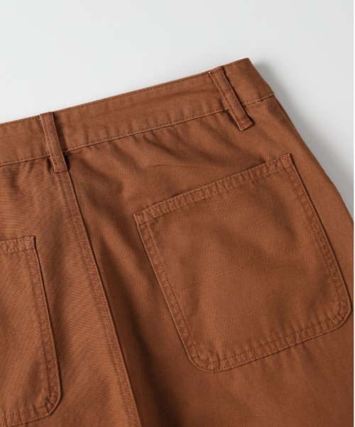 BACK NUMBER（バックナンバー）の「【BACK NUMBER】コットンダック ワイドレッグ ワークパンツ (ハイウエスト/耐久性/通気性/大人カジュアル)（その他パンツ・メンズ・ブラック/ダークグレー/ベージュ・M/L/XL）」の6枚目の写真