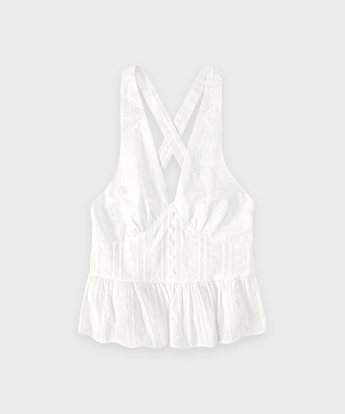 SINOON(シヌーン)の「Rose Sleeveless (Cream)(シャツ/ブラウス・レディース・アイボリー・FREE)」の6枚目の写真