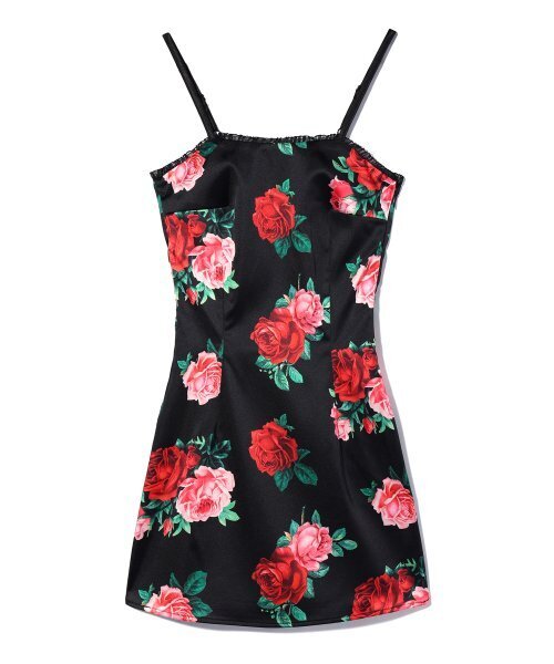 YOUHEE(ユヒ)の「SATIN FLOWER PATTERN DRESS BLACK(ワンピース・レディース・その他・MEDIUM/SMALL)」の2枚目の写真