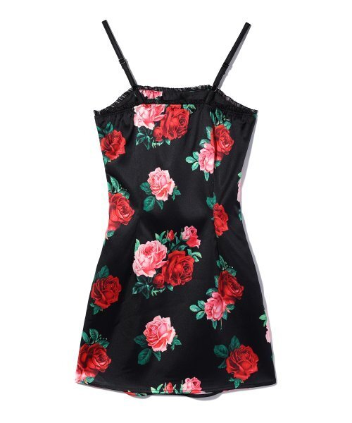 YOUHEE(ユヒ)の「SATIN FLOWER PATTERN DRESS BLACK(ワンピース・レディース・その他・MEDIUM/SMALL)」の3枚目の写真