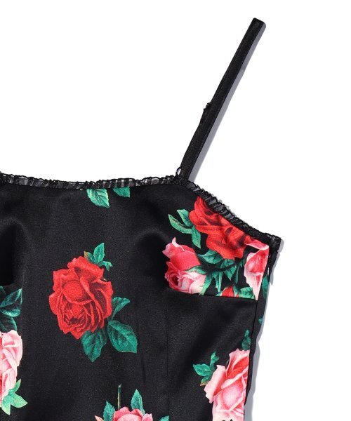 YOUHEE(ユヒ)の「SATIN FLOWER PATTERN DRESS BLACK(ワンピース・レディース・その他・MEDIUM/SMALL)」の4枚目の写真