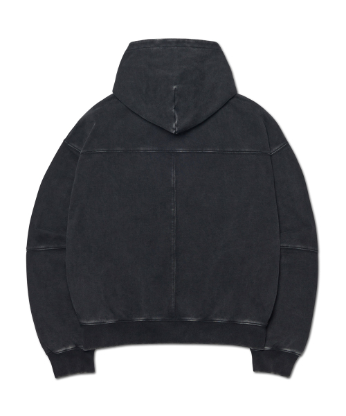NOMANUAL(NOMANUAL)の「C.A VINTAGE HOODED ZIP-UP - WASHED BLACK(パーカー・レディース・その他・LARGE/SMALL/MEDIUM)」の2枚目の写真