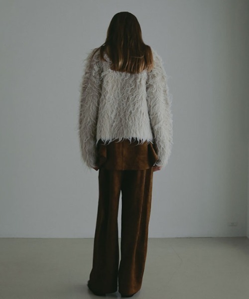 ETRE TOKYO（エトレトウキョウ）の「ダブルフェイスヘアリーニットカーディガン（カーディガン/ボレロ・レディース・ピンク/ライトベージュ・FREE）」の13枚目の写真