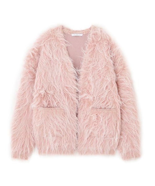 ETRE TOKYO（エトレトウキョウ）の「ダブルフェイスヘアリーニットカーディガン（カーディガン/ボレロ・レディース・ピンク/ライトベージュ・FREE）」の14枚目の写真