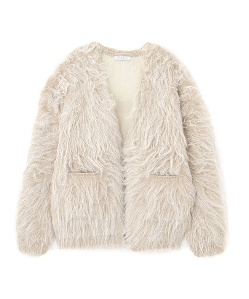 ETRE TOKYO（エトレトウキョウ）の「ダブルフェイスヘアリーニットカーディガン（カーディガン/ボレロ・レディース・ピンク/ライトベージュ・FREE）」の16枚目の写真