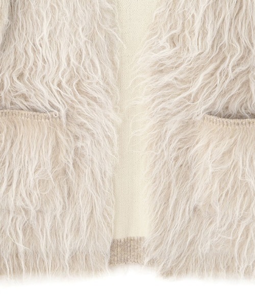 ETRE TOKYO（エトレトウキョウ）の「ダブルフェイスヘアリーニットカーディガン（カーディガン/ボレロ・レディース・ピンク/ライトベージュ・FREE）」の21枚目の写真