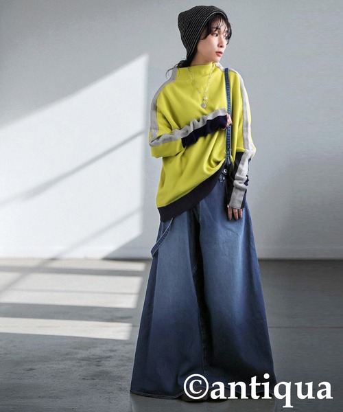 antiqua(アンティカ)の「デニムサロペットスカート(デニムスカート・レディース・ブルー系その他/インディゴブルー・LARGE/MEDIUM)」の10枚目の写真