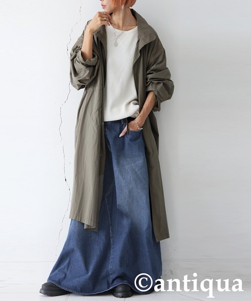 antiqua(アンティカ)の「デニムサロペットスカート(デニムスカート・レディース・ブルー系その他/インディゴブルー・LARGE/MEDIUM)」の15枚目の写真