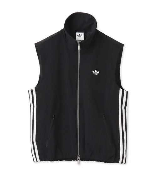 adidas(アディダス)の「adidas ADILENIUM 5.0 SLEEVELESS TRACK TOP / アディダス スリーブレス トラックトップ(その他アウター・レディース・ブラック・S/M/L)」の1枚目の写真
