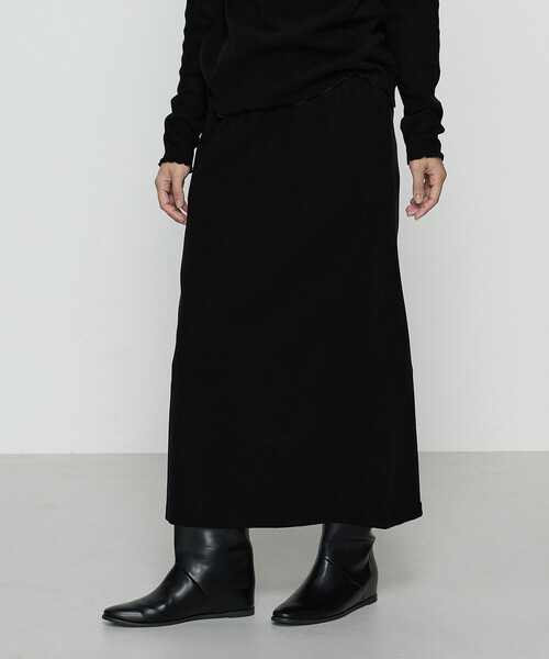 Gabardine K.T（ギャバジンケーティー）の「ニットコール タイトスカート（スカート・レディース・ブラック/グレー/ライトグレー/ネイビー・9号/7号）」の16枚目の写真