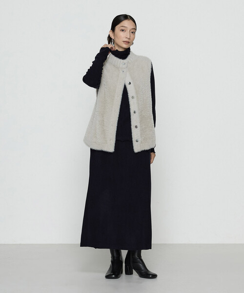 Gabardine K.T（ギャバジンケーティー）の「ニットコール タイトスカート（スカート・レディース・ブラック/グレー/ライトグレー/ネイビー・9号/7号）」の17枚目の写真