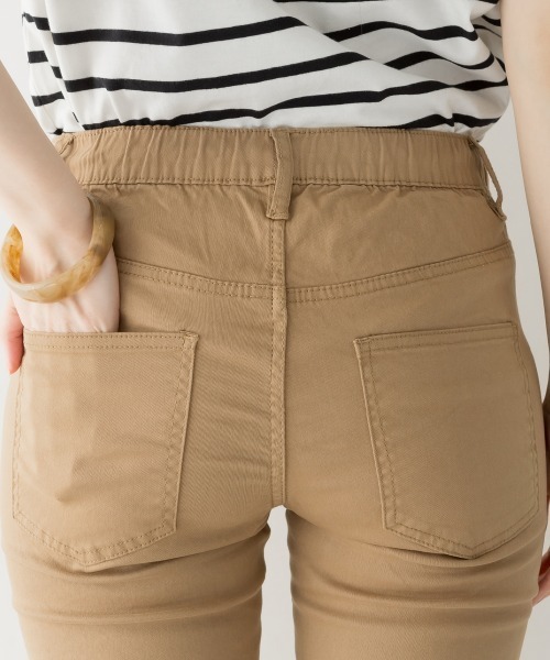 aity(アイティ)の「紐付きウエストゴムツイルパンツ スキニー 美シルエット ストレッチ(チノパンツ・レディース・ブラック/カーキ/ベージュ・M/L/LL/3L/4L)」の18枚目の写真