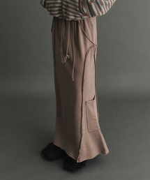 BRIANNA CARGO MAXI SKIRT - MOCHA