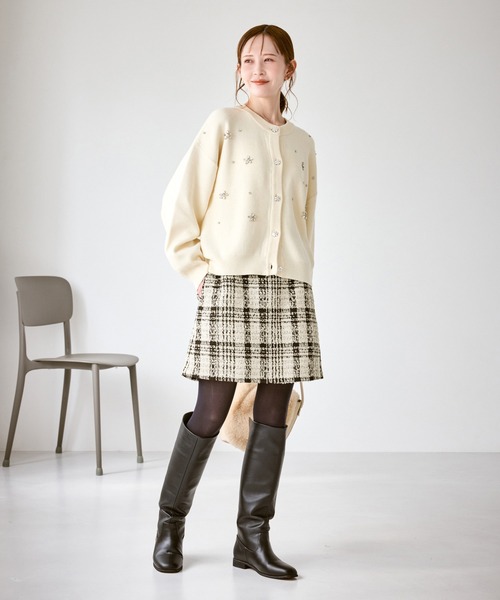ファンシーツイードチェックミニスカート（スカート）｜ROPE' PICNIC