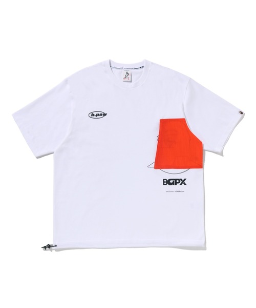 A BATHING APE(アベイシングエイプ)の「BAPE BY KAZUKI KURAISHI “BAPX” POCKET SHORT SLEEVES TEE(Tシャツ/カットソー・メンズ・ホワイト/チャコール・SMALL/MEDIUM/X-LARGE/LARGE/XX-LARGE)」の1枚目の写真