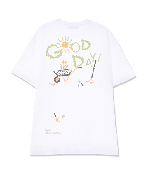 ASTRAL PROJECTION(アストラルプロジェクション)の「グッデイ スーピマコットン ラウンドネック 半袖Tシャツ_ホワイト(Tシャツ/カットソー・メンズ・その他・LARGE/X-LARGE/XX-LARGE)」の1枚目の写真