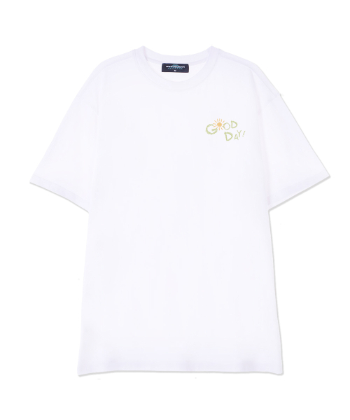 ASTRAL PROJECTION(アストラルプロジェクション)の「グッデイ スーピマコットン ラウンドネック 半袖Tシャツ_ホワイト(Tシャツ/カットソー・メンズ・その他・LARGE/X-LARGE/XX-LARGE)」の2枚目の写真