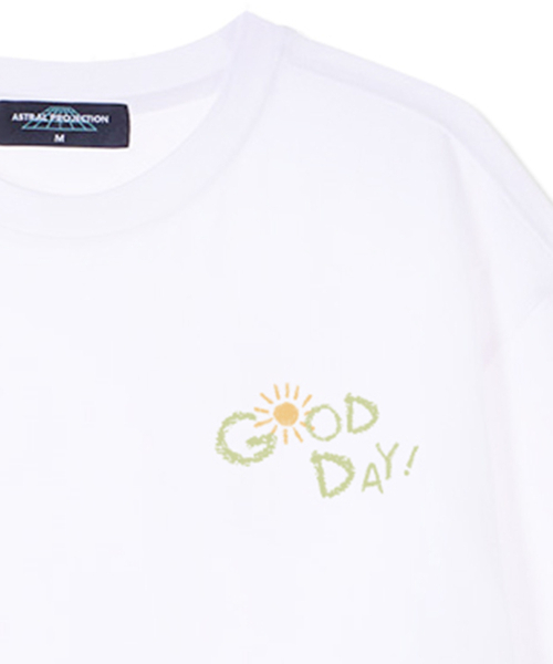 ASTRAL PROJECTION(アストラルプロジェクション)の「グッデイ スーピマコットン ラウンドネック 半袖Tシャツ_ホワイト(Tシャツ/カットソー・メンズ・その他・LARGE/X-LARGE/XX-LARGE)」の3枚目の写真