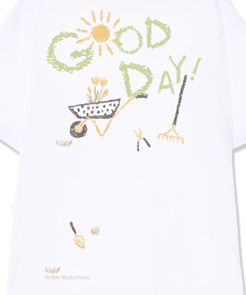 ASTRAL PROJECTION(アストラルプロジェクション)の「グッデイ スーピマコットン ラウンドネック 半袖Tシャツ_ホワイト(Tシャツ/カットソー・メンズ・その他・LARGE/X-LARGE/XX-LARGE)」の4枚目の写真