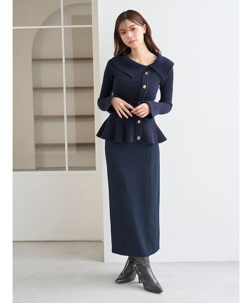 SNIDEL（スナイデル）の「シンプルペンシルスカート（スカート・レディース・アイボリー/ピンク/ネイビー・0/1）」の6枚目の写真