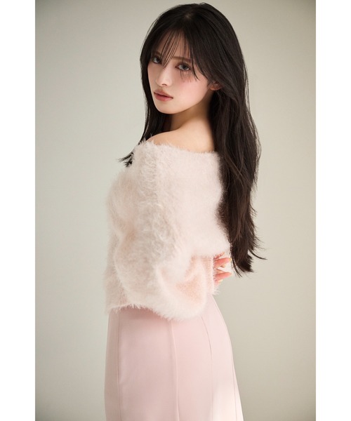 SNIDEL（スナイデル）の「シンプルペンシルスカート（スカート・レディース・アイボリー/ピンク/ネイビー・0/1）」の14枚目の写真