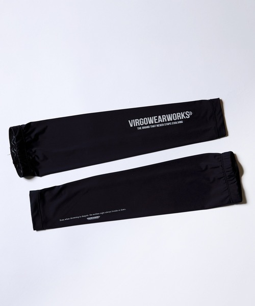 VIRGOwearworks(ヴァルゴウェアワークス)の「VGW ARM COVER2 LOGO(アームカバー・メンズ・ホワイト/ブラック・MEDIUM/LARGE)」の2枚目の写真