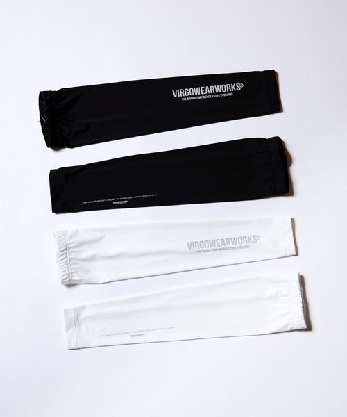 VIRGOwearworks(ヴァルゴウェアワークス)の「VGW ARM COVER2 LOGO(アームカバー・メンズ・ホワイト/ブラック・MEDIUM/LARGE)」の3枚目の写真
