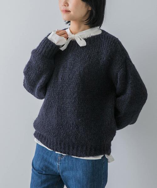 セール】『別注』TRICOTS JEAN MARC×DOORS boat neck loose knit