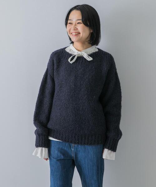 セール】『別注』TRICOTS JEAN MARC×DOORS boat neck loose knit