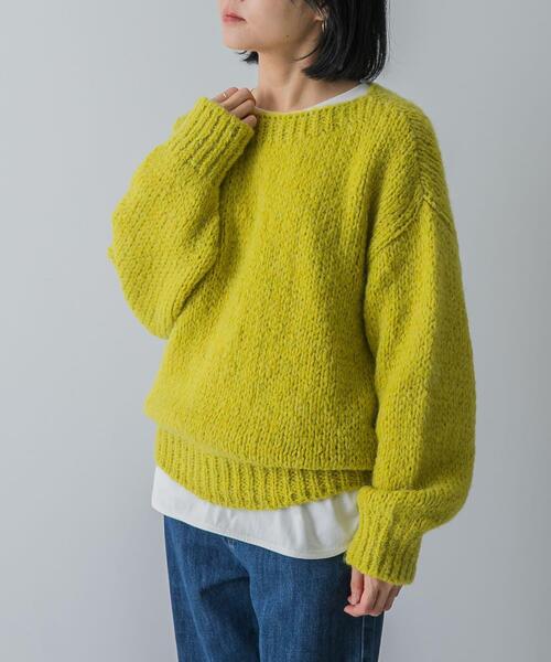 セール】『別注』TRICOTS JEAN MARC×DOORS boat neck loose knit