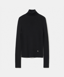 high gauge turtle neck knit(womens) black