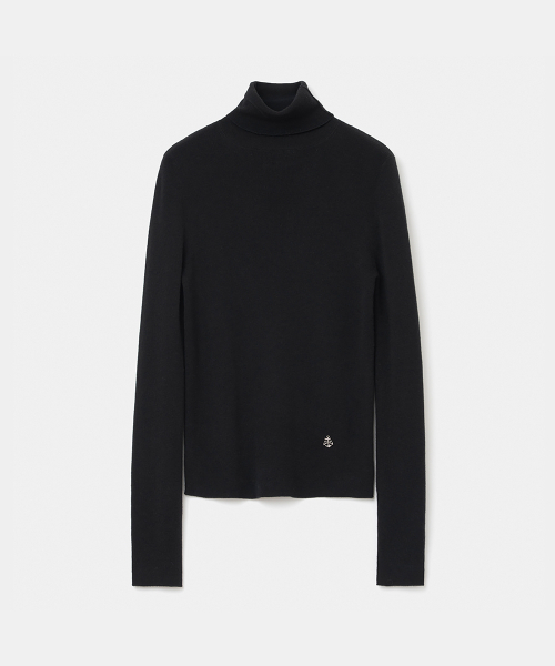 UNIFORM BRIDGE(ユニフォームブリッジ)の「high gauge turtle neck knit(womens) black(ニット/セーター・メンズ・その他・MEDIUM/SMALL)」の1枚目の写真