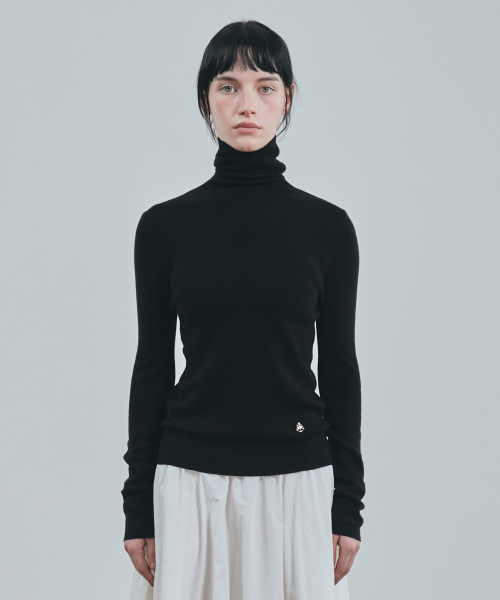 UNIFORM BRIDGE(ユニフォームブリッジ)の「high gauge turtle neck knit(womens) black(ニット/セーター・メンズ・その他・MEDIUM/SMALL)」の2枚目の写真