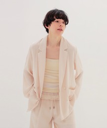 DRESSLAVE | velvet satin relaxy jacket(ベルベットサテンリラクシージャケット)(テーラードジャケット)