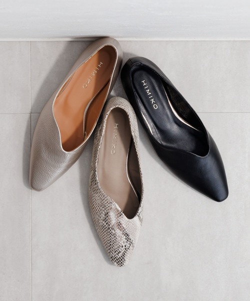 HIMIKO（ヒミコ）の「【HIMIKO】ウェーブカットフラットパンプス/661111（パンプス・レディース・プラチナム/ブラック/グレー系その他・22.0cm/22.5cm/23.0cm/23.5cm/24.0cm/24.5cm/25.0cm/25.5cm/26.0cm）」の4枚目の写真