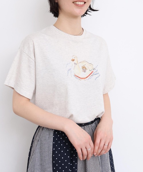 l'atelier du savon(アトリエドサボン)の「春の行楽びよりTシャツ(Tシャツ/カットソー・レディース・ホワイト/オートミール・FREE)」の22枚目の写真