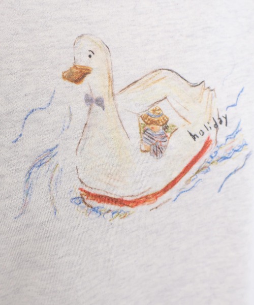 l'atelier du savon(アトリエドサボン)の「春の行楽びよりTシャツ(Tシャツ/カットソー・レディース・ホワイト/オートミール・FREE)」の18枚目の写真