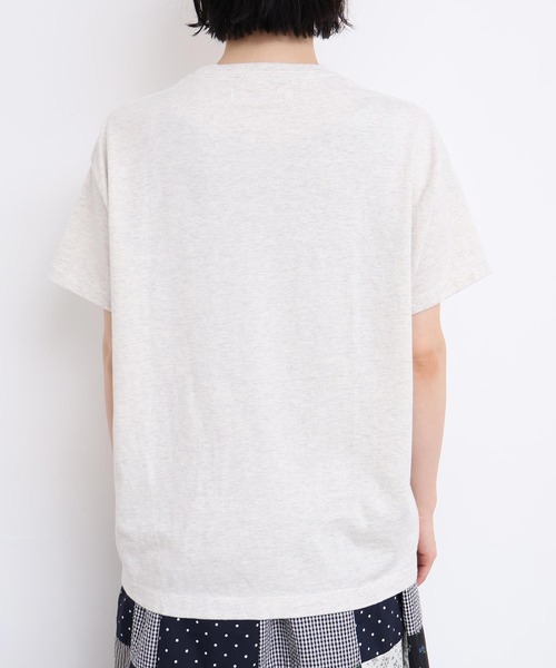l'atelier du savon(アトリエドサボン)の「春の行楽びよりTシャツ(Tシャツ/カットソー・レディース・ホワイト/オートミール・FREE)」の4枚目の写真