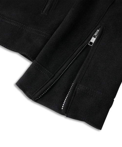 DOFFSEPT（ドフセプト）の「Vegan Leather Suede Racer Jacket in Black（ライダースジャケット・レディース・その他・FREE）」の7枚目の写真