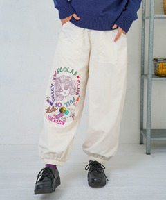 153718：ポップ柄裏フリースあったかナイロンパンツ（その他パンツ