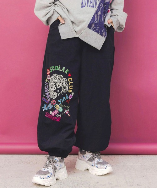 スカラー（ScoLar）/ScoLar スカラー ポップ柄裏フリースあったかナイロンパンツ ScoLar(スカラー) ポップ柄裏フリースあったかナイロンパンツ（その他