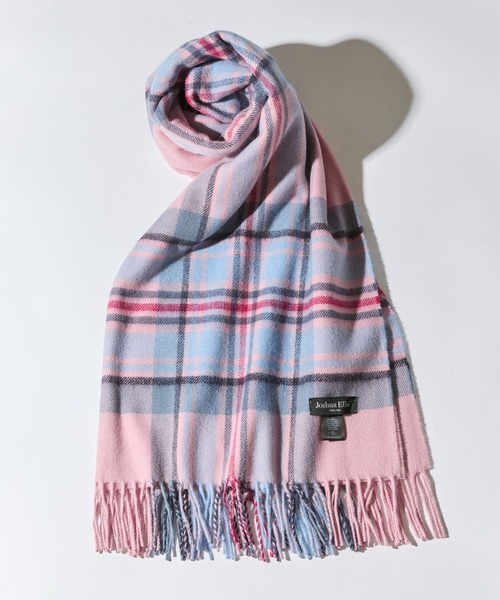 セール】【Joshua Ellis】Classic Bruched Check Plaid Scarf RWC