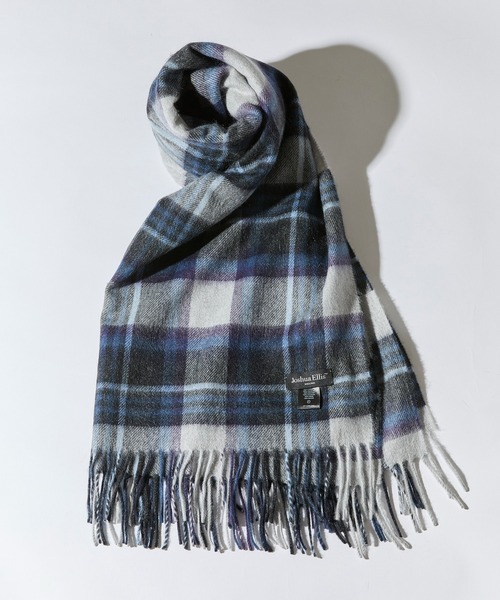 セール】【Joshua Ellis】Classic Bruched Check Plaid Scarf RWC