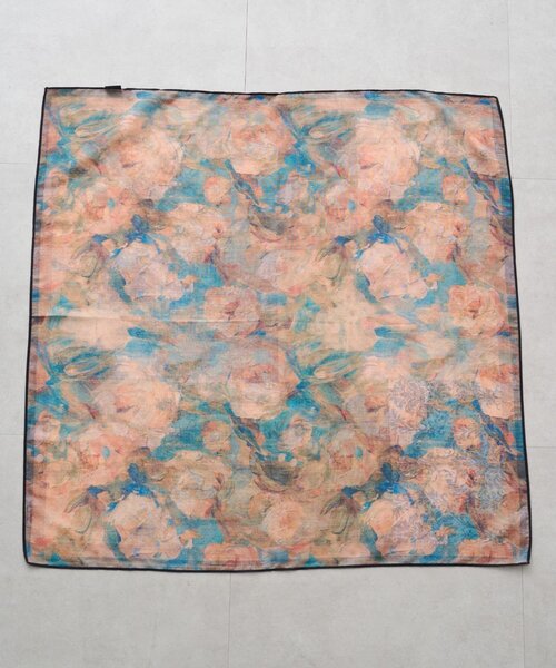 LOUNGEDRESS（ラウンジドレス）の「【GALENA/ガレナ】アートプリントスカーフ（バンダナ/スカーフ・レディース・ブラック・FREE）」の3枚目の写真