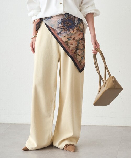 LOUNGEDRESS（ラウンジドレス）の「【GALENA/ガレナ】アートプリントスカーフ（バンダナ/スカーフ・レディース・ブラック・FREE）」の5枚目の写真