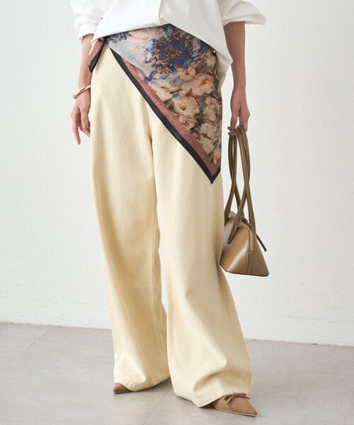 LOUNGEDRESS（ラウンジドレス）の「【GALENA/ガレナ】アートプリントスカーフ（バンダナ/スカーフ・レディース・ブラック・FREE）」の6枚目の写真