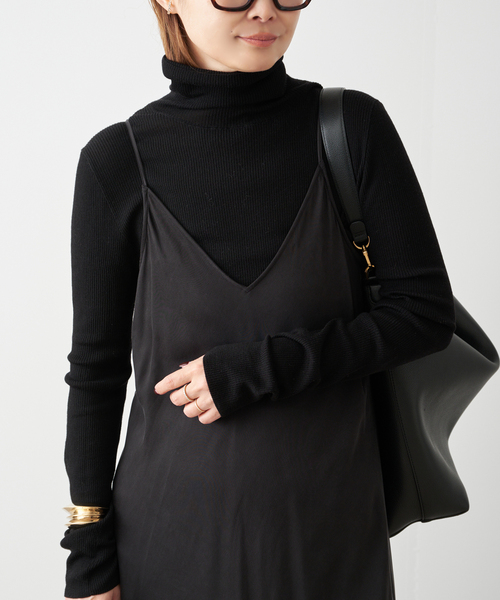 Deuxieme Classe(ドゥーズィエムクラス)の「*Cu/R Camisole ドレス(ワンピース・レディース・ブラック・36/38)」の7枚目の写真